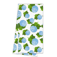 Hydrangeas Cotton Tea Towel

