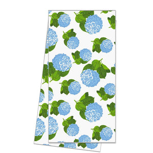Hydrangeas Cotton Tea Towel