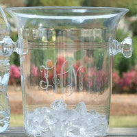 Monogrammed Acrylic Champagne Cooler