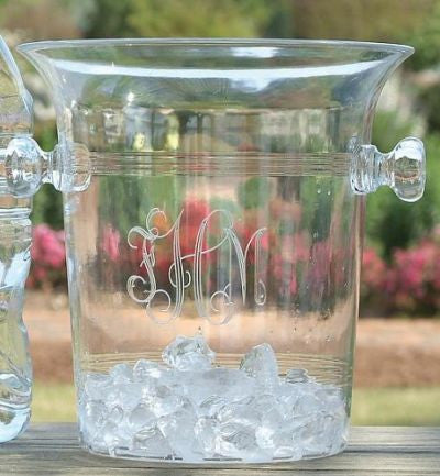 Monogrammed Acrylic Champagne Cooler