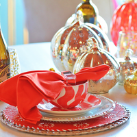 Medium Ribbed Glass Pumpkin
