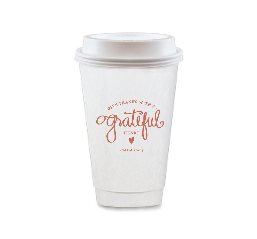 Grateful Heart To-Go Coffee Cups