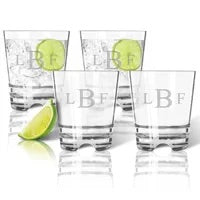 Monogrammed Tritan Double Old Fashioneds
