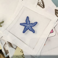 Blue Starfish Cocktail Napkin/Set of 4