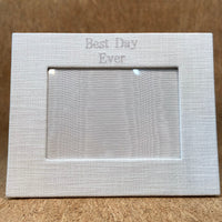 Best Day Ever Linen Frame