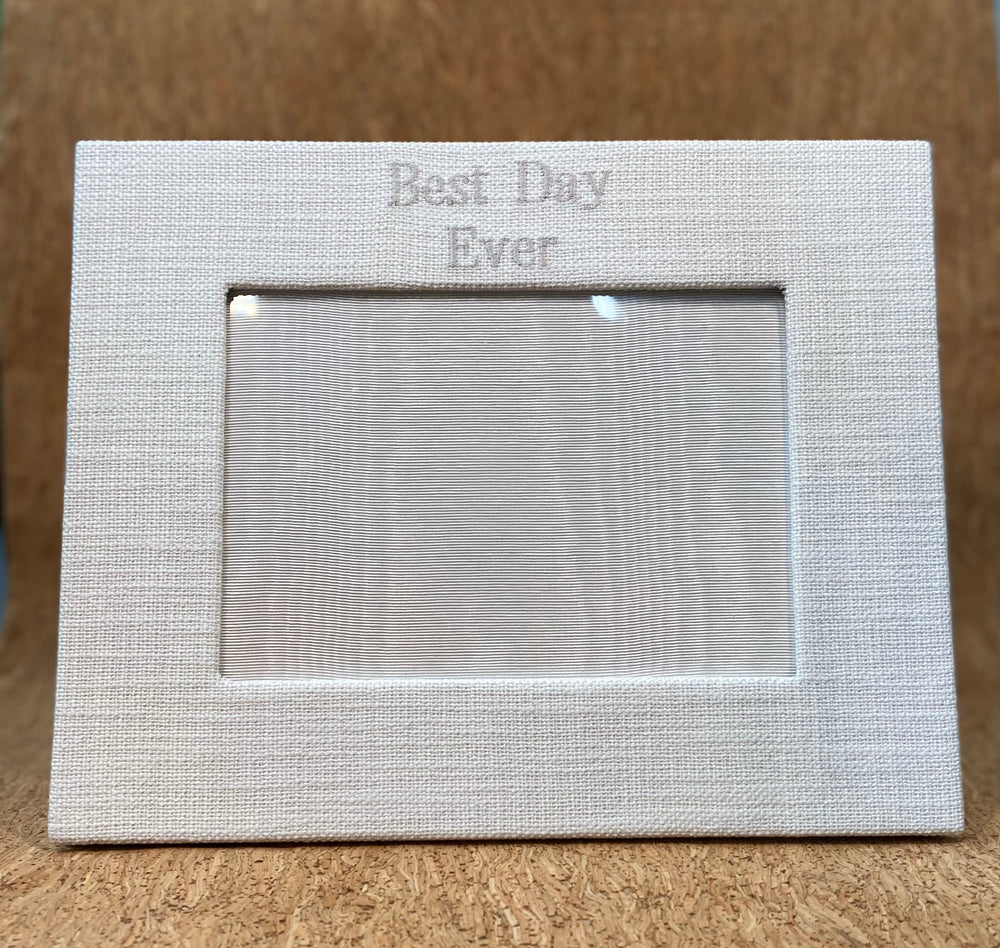 Best Day Ever Linen Frame