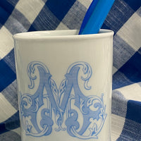 Monogram Porcelain Cups