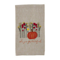 Oh So Grateful French Knot Towel