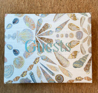 Mini Shells Linen Guest Book

