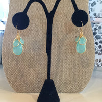 Chalcedony Chandelier Earrings