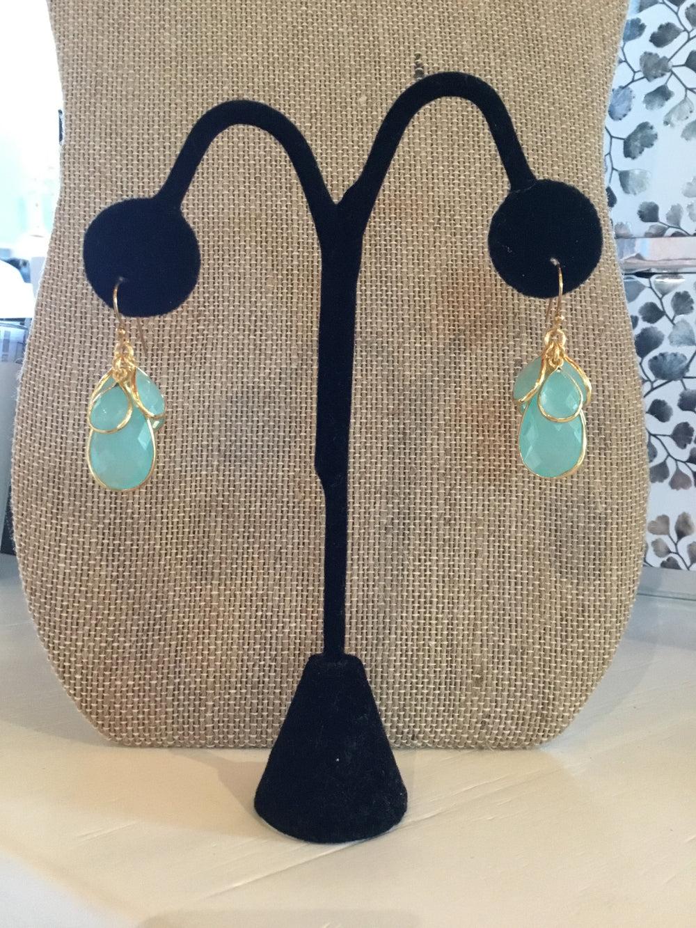 Chalcedony Chandelier Earrings