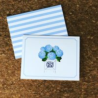 Hydrangea Folded Notecards
