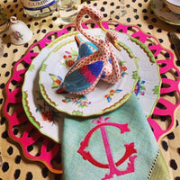 Sea Glass & Gold Napkin Set of 4