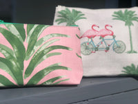 Monogrammed Palm Beach Cosmetic Bag
