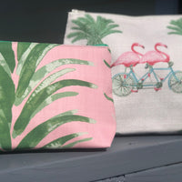 Monogrammed Palm Beach Cosmetic Bag