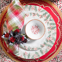 Reversible Christmas Check Napkin Set of 4