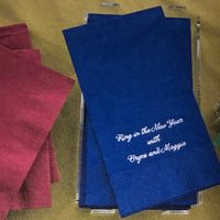 Monogrammed Foil Napkins