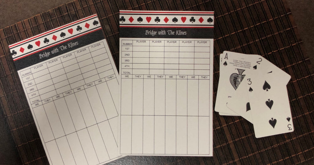 Monogrammed Bridge Pads