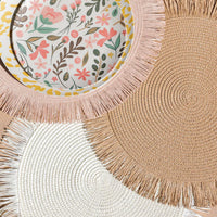 Fringed Placemats S/4