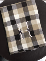 Monogrammed Autumn Plaid Hand Towels
