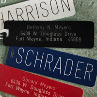 Monogrammed Large Acrylic Bag Tags