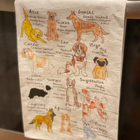 Zodiac Dog Kitchen Towel