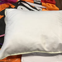 Green Seersucker Trim Baby Pillow Cover