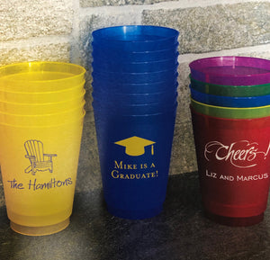 Monogrammed Frosted Party Tumblers