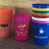 Monogrammed Stadium Cups