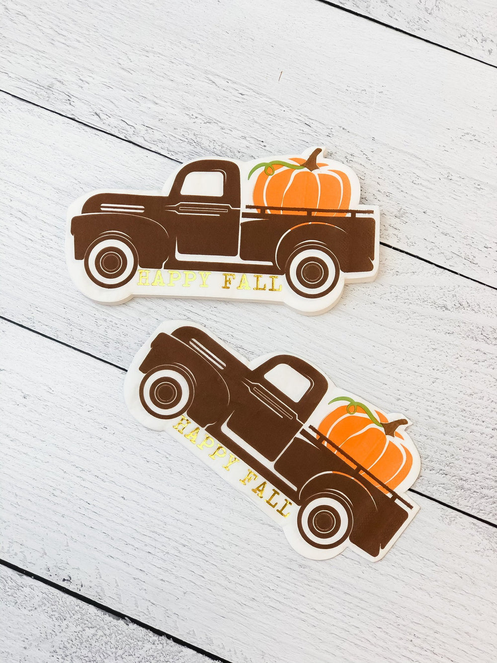 Fall Truck Paper Napkins