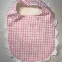 Gingham Baby Bib