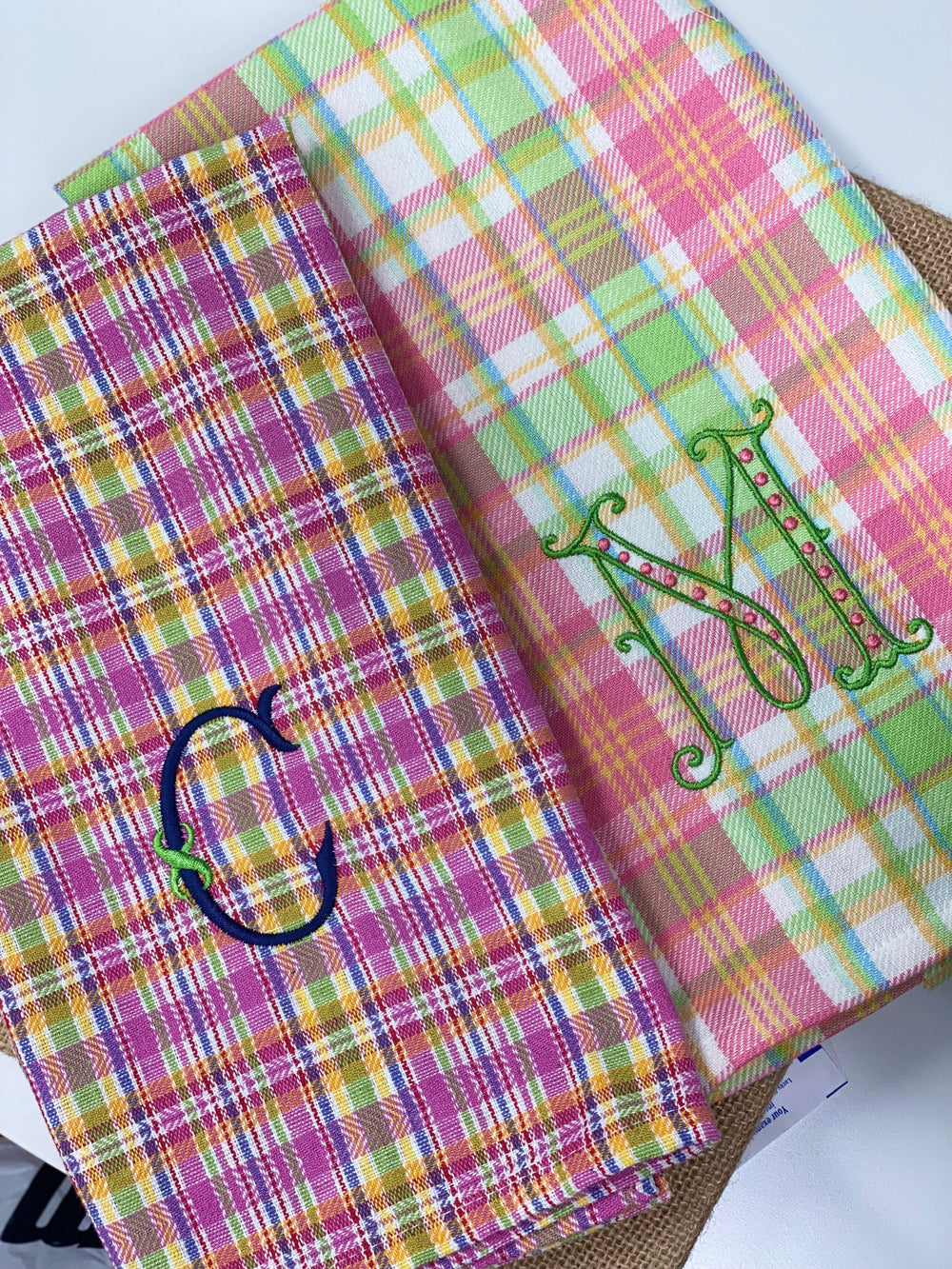 Spring Plaid Dishtowel