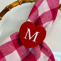 Red Heart Napkin Rings