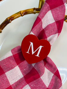 Red Heart Napkin Rings