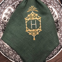 Monogrammed Linen Tassel Napkin