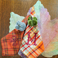 Harvest Plaid Table Linens/Set of 4
