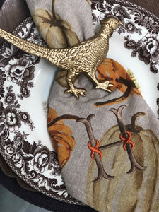 Watercolor Pumpkin Napkin Set