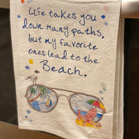 All Paths Lead to the Beach Kitchen Towel