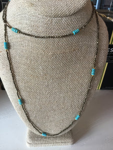 Turquoise/Hematite Necklace