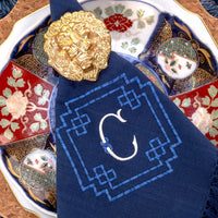 Monogrammed Cotton Fringe Napkins/Set of 4