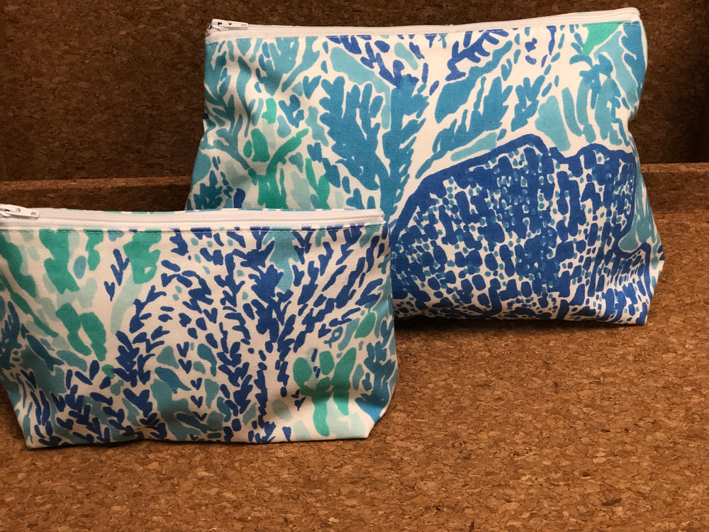 Lilly Turquoise Cosmetic Bag