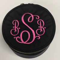 Monogrammed Button Jewelry Round