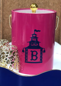 Monogrammed Palm Beach Ice Bucket
