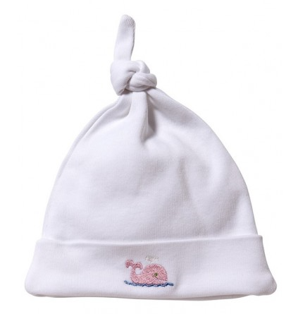 Pink Whale Embroidered Hat