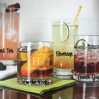 Engraved Casual Glass Collection