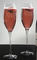 Monogrammed Reflections Wine Glasses
