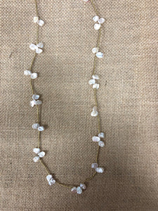 Keishi Pearls with African Heishi Beads