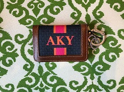 Monogrammed Kent Keyring Wallet