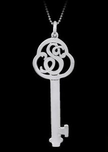 Vintage Initial Key Pendant