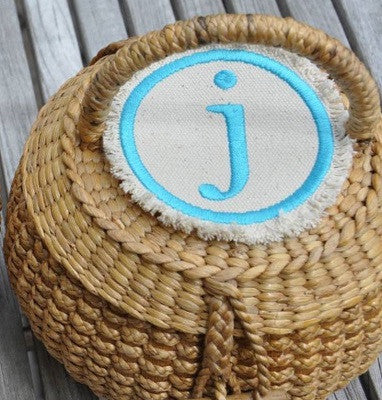 Monogrammed Lil' Round Basket